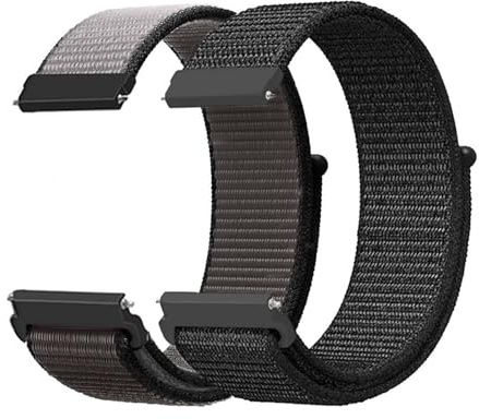 Bracelet de montre en nylon - 20 mm - Bracelet de rechange pour montre intelligente pour enfants - Fermeture rapide - Respirant - Pour enfants, garçons et filles