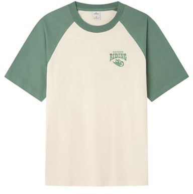 SPRINGFIELD Bronco Riding Ranglan SS Graphic T-Shirt. 100% Bci Cotton Camiseta De Algodón Hombre