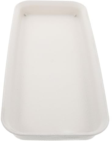 DOITOOL Sottovaso Rettangolare Rinforzato in Plastica per Piante da Interno ed Esterno Vassoio Antigoccia Spesso per Vasi Lunghi capacità Grande per Supporto Solido e Decorazione Casa