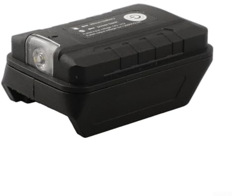 Adattatore batteria intelligente con doppia porta USB e torcia elettrica per batteria A3 Liion, corrente di carica stabile e protezioni di sicurezza