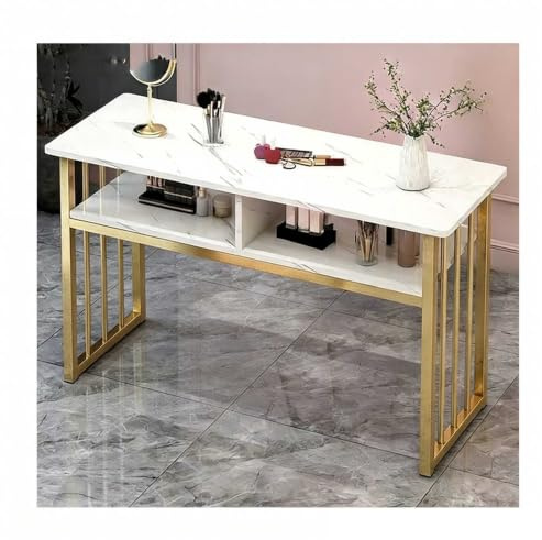 LVLDAWA Manikürtisch Nageltisch Metallrahmen MDF Studio(A-120x40x75cm)
