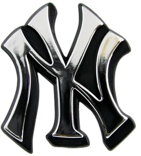 Team ProMark MLB New York Yankees Chrome Automobile Emblem, 4 x 3