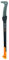 Fiskars Roncola, Lunghezza: 94,5 cm, Rivestimento antiaderente, Lama in acciaio temprato/Manico in plastica rinforzata con fibra di vetro, Include custodia, Nero/Arancione, WoodXpert, XA23, 1003621
