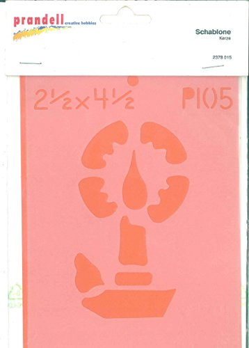Prandell 2378015 Schablone Kerze H 12cm x B 6,5cn