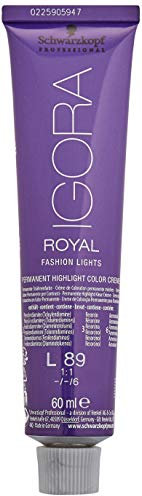 Schwarzkopf Professional Crema hidratante permanente Igora Royal Fashion Lights, L-89, rojo violeta, 60 ml 4045787389760 (el embalaje puede variar)