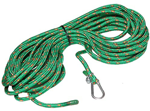 Zugseil für Kaminbesen Schornsteinbesen inkl. Karabinerhaken 12 m