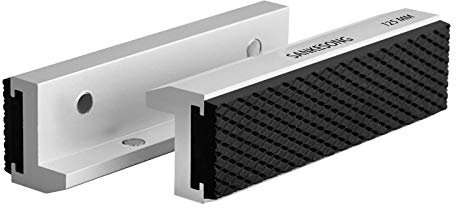 Ganasce di protezione, Ganasce Di Ricambio In Alluminio Con Magneti, Lega di Alluminio + Gomma, Ganascia morbida per morsa portapezzo 125 mm