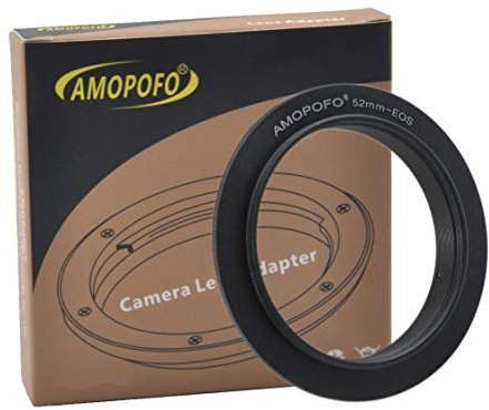 52mm Macro Lens Reverse Ring Compatible with EF/EF-S 90D 80D 70D 60Da 60D 50D 40D 30D T6 T7 T5 SL3 SL2 T8i T7i T6i T6s T5i with 52mm Filter Thread Lens(52mm-EOS).