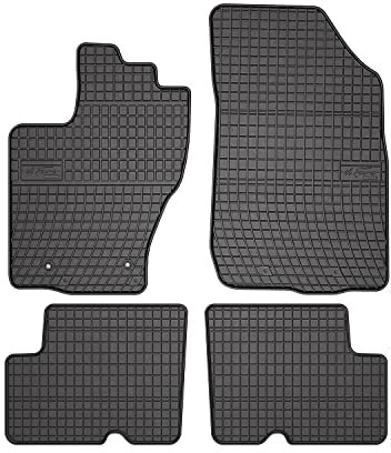 OMAC Gummi Fußmatten kompatibel mit Dacia Duster 2014-2018 Automatten Gummi Schwarz 4tlg