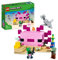 LEGO Minecraft Age 7+ The Axolotl House Set, Buildable Underwater Base with Diver Explorer, Zombie plus Dolphin and Puffer Fish Figures, Adventure Toys for Kids, Girls, Boys Aged 7 Plus 21247