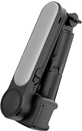 Booso Gimbal Stabilizer Selfie Stick TréPied avec LumièRe D'Appoint Bluetooth sans pour TéLéPhone Portable Smartphone