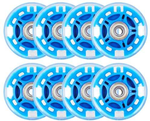 Rollschuh Skating Räder Indoor/Outdoor Inline Skate Rollen Räder 64mm/70mm Leuchtende Inline Skates Ersatzräder mit Lagern für 8er Pack