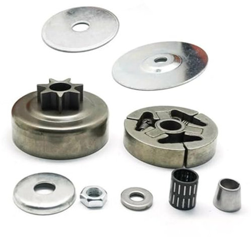 LAVAS Kit de piñón de cadena de embrague 0.404 7T for piezas de motosierra Stihl 070 090 MS720 con tuerca hexagonal M10x1 arandela de cubierta de sello de aceite