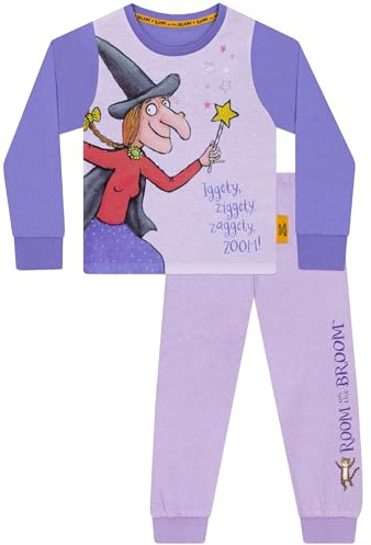 Room on the Broom Pyjamas | Girls Pyjamas | Long Sleeve Girls’ Pyjama Sets | Ages 18 Months To 8 Years