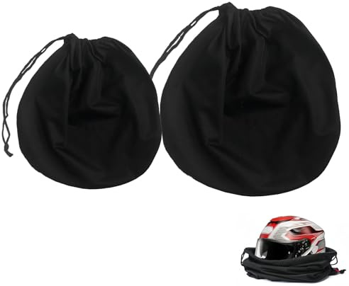 Bolsa Para Casco Funda Casco Moto Gran Capacidad 2 Piezas Diseño Práctico Resistente y Lavable 52x46cm y 47x43cm, Adecuado Para Bicicletas, Esquí, Baloncesto, Fitness, al Aire Libre