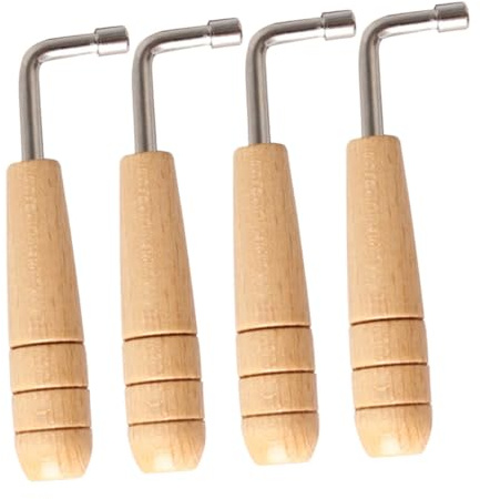 Garneck 4stücke Lyre Harfe Stimmschlüssel Werkzeug Lyra Harfen Einstellschlüssel Saiteninstrumentenschlüssel Stimmgerät Für Lyra-harfe Zubehör Für Musikinstrumente Instrumentenschlüssel Ly