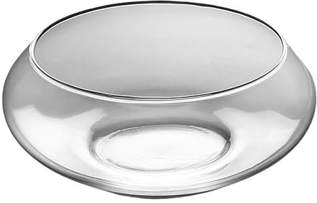 Fish Bowl Glass - Glass Fish Bowl Vase | Large Shallow Round Bowl |wide Hydroponics Flower Pot | Indoor Bonsai Planter, suculent Container | Shallow Round Wide Plants Bowl For Home Fish Indoor Bonsai