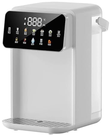 Erogatori acqua calda,erogatore acqua calda istantanea,grande capacità da 3,5 litri,display LED luce notturna,7 temperature regolabili 8 uscite d'acqua,adatto for tè, caffè, ufficio
