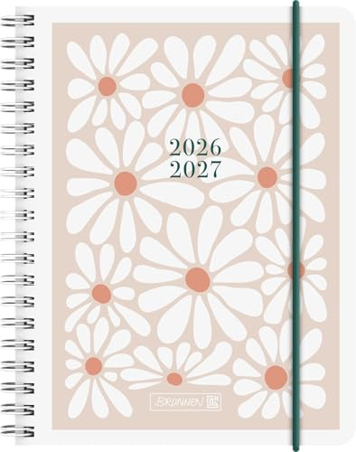 Schülerkalender 2026/2027 Daisy | A6, Kunststoff: 2 Seiten = 1 Woche ; Kalendarium: 18 Monate Juli 2026 bis Dezember 2027