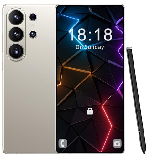T-Smart Unlocked Android 14 Mobile Phone, 12GB+512GB, 6.9 HD Display, 4500mAh Battery, 21MP+8MP Camera, Dual SIM, Face Unlock, SIM Free Smartphone