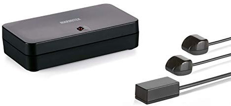 Marmitek Invisible Control 6 Xtra Infrarot Fernbedienung Extender mit Blaster und extra klein Empfänger