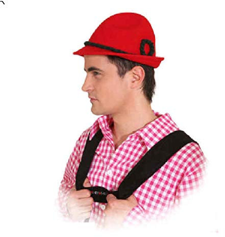 narrenkiste O23323 KW 59 rot Damen Herren Trachten-Bayernhut