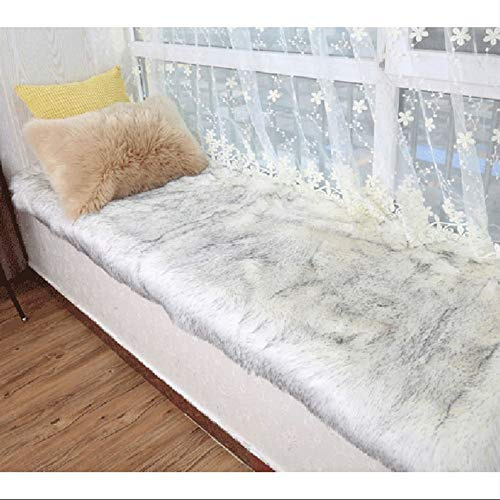 Faux Fur Sheepskin Style Rugs Faux Lambskin Rug Soft Fluffy Fur Carpet Anti-Skid Bedroom Rugs for Chair Bed Sofa Floor Anti Skid Yoga Carpet, Bay window pad