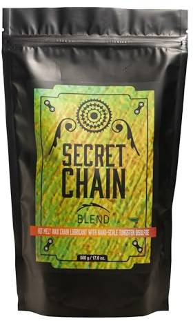 SILCA Secret Bike Chain Wax Blend, 500g - Hot Melt Wax Bicycle Chain Lube with Nano Tungsten Disulfide - The Fastest Lubricant On The Market - Easy Boiler Bag Application