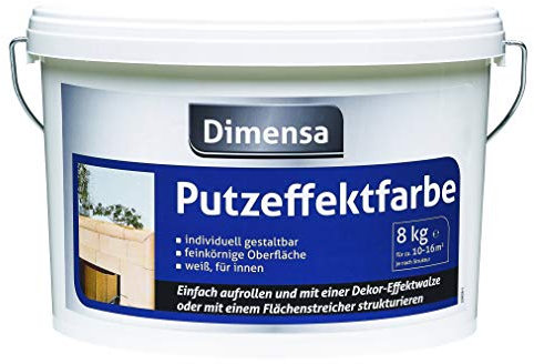 Rauhfaserfarbe weiß | Wandfarbe mit Struktur Jetzt Wand- und Deckenfarbe weiss | 20 kg