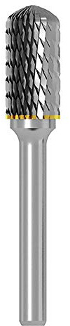 ASNOMY 1 frese rotanti a doppio taglio rotanti carburo di tungsteno Die Grinder bit 6 mm asta 12 mm testa cilindrica per incisione rotante Burres per la lavorazione del legno, metallo lucidatura,