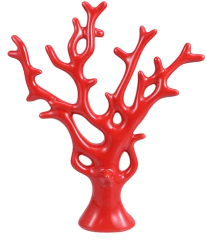 VICASKY Schmuckbaum Schmuckständer Holz Klein Ketten Aufbewahrung Ständer Baum Ohrringe Und Ohrring Display Bambus Schmuckschrank mit Spiegel Schmuckhalter Haargummi Halter Kettenhalter