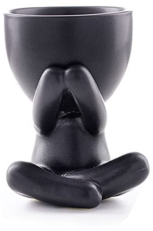 YRHH People Body Art Blumentopf, Blumentopf, Keramik-Sukkulenten-Blumentopf, Kreative Vase In Menschlicher Form, Kleine Sukkulenten-Keramik-Töpfe Home Decoration Decor-C