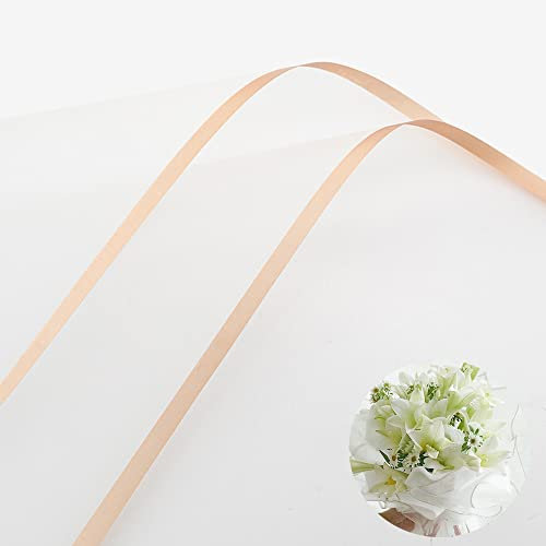 Bestenrose Blumenstrauß Geschenkpapier 40 Blätter Packpapier Wasserdichte Verpackungspapier Weihnachtspapier Verpackung für Blume Geburtstag Hochzeit Geschenkverpackung (Weiß, 40 Blätter)