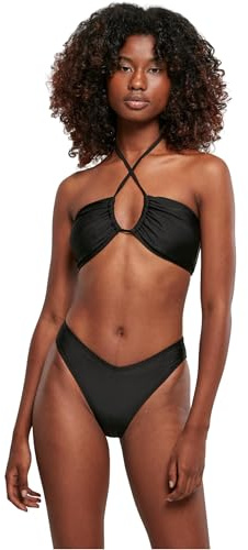 Urban Classics Damer damer återvunnen hot V-bikini, svart, XS