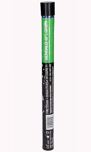 Funke Bengalfackel Handfackel Bengalo Bengalfeuer Titan-Funken Vulkan Lanzenlicht Fontäne Feuerwerk 60 Sekunden (1 Fackel, Grün)