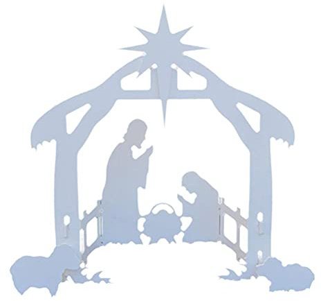 Hztyyier Presepe di Natale Presepe da Esterno Presepe da Esterno Decorazioni Natalizie Cortile Esterno Other Garden Decoration Supplies