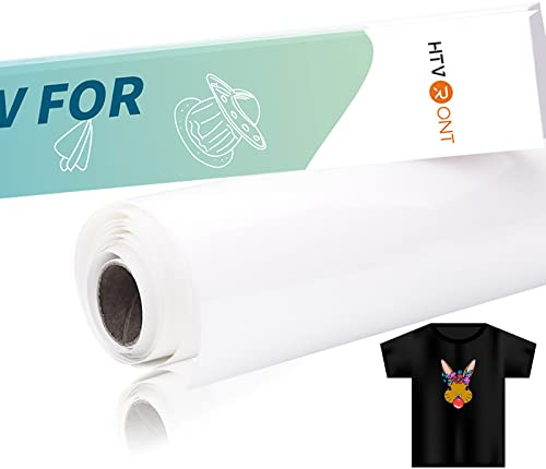 HTVRONT Sublimation HTV Plotterfolie, 30.5 x 152.4cm, Matt Dunkel | Für Dunkle und Helle Stoffe, Textil Flexfolie für Sublimation, Arbeiten mit Sublimationspapier, Sublimation Rohlinge