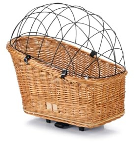 Beeztees Weide Fahrradkorb mit Gitterabdeckung für Gepäckträger 45 x 23 cm