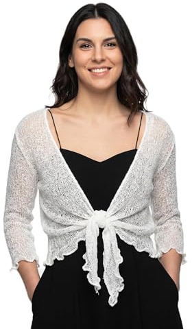 creazioni unique Cardigan Donna Primaverile Estivo Cardigan Donna Elegante in Rete di Viscosa Termica con Essenza di Fiore di Ciliegio