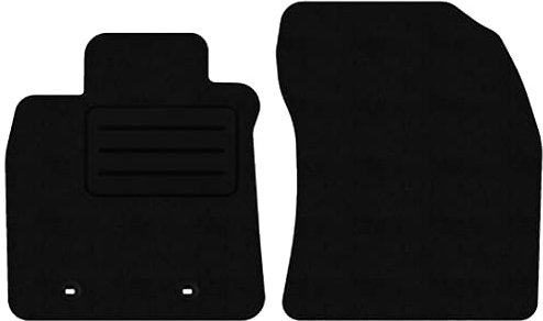 Vorne Velour Fußmatten Satz für Toyota Avensis III T27 (2009-2018) - 2-teilig - Passgenau - OVAL Clip