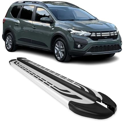 Marchepieds Latéraux pédale pour Dacia Jogger 2022-2025 Aluminium Gris 2Pcs