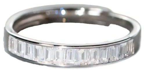 NicoWerk Damen Silberring mit Stein aus 925 Sterling Silber Zirkonia Schmal Glänzend Filigran Elegant Dezent Schlicht Bandring Verstellbar SRI967