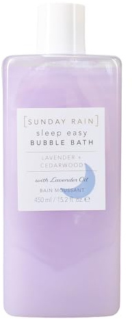 Sunday Rain Sleep Easy Bubble Bath, Lavendar Bath Soak, Calming, Helps Aid Relaxation, Vegan & Cruelty Free, 450ml