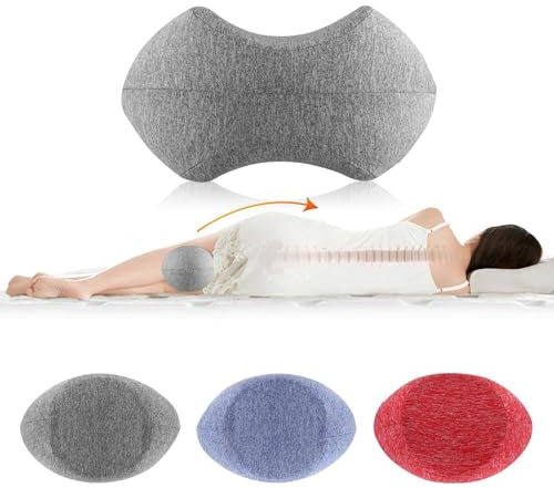Kniekissen für Seitenschläfer, Orthopädisches Beinkissen Memory Foam Beinkissen abnehmbar Schlafkissen für Rücken, Hüfte, Gelenk, Wirbelsäulen, Schwangerschaftskissen,Lagerungskissen Knie (Hellgrau)