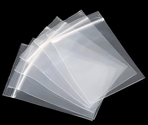 ezkart| 100x Strong Resealable Zip Lock Bags | Ideal for Sweet Bags, Jewellery and Medicine (100, 3.5 x 4.5 Inch)