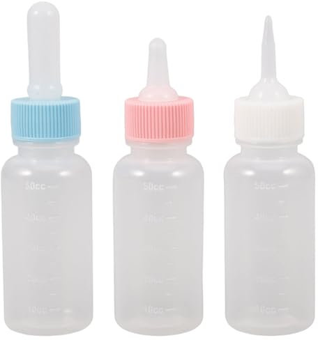 Happyyami 3stücke Haustier Fütterungsflaschen Silikonmilchflaschen Für Welpen Und Kätzchen Praktisch Für Kleine Tiere Wie Hamster Und Kaninchen Leicht Zu Bedienen Und Vielseitig