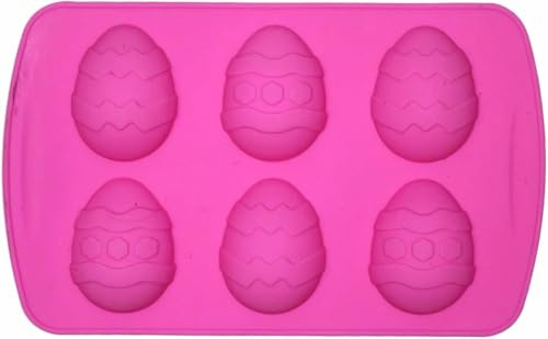 Chocolate Egg Moulds, Cookie Cutters, and Cake Tray Set for Easter Sunday Baking and Cooking (Mold: 6 Medium Eggs)