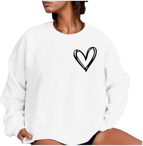 Zip Sweatshirt Women Christmas Plus Heated Jumper Women Sweaters for Women UK Cropped Puffer Jacket Women Ladies Hoodies Size 16 Long Sleeve Black Top Women Women's Coat （White, S