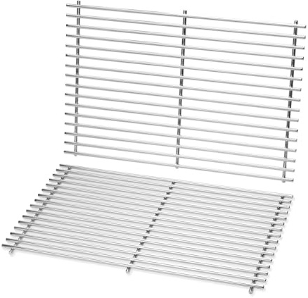 7639 Edelstahl Grillroste für Weber Spirit 300 Serie E310, E320, S310 S320 | 44.2x30cm Grill Ersatzteile Grillroste für Weber Spirit I/II E310/E320/S310/S320, Spirit 700,Genesis Silver/Gold/Platinum B/C