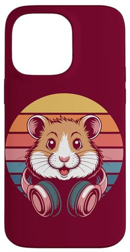 Casque DJ Hamster pour hamster Coque pour iPhone 14 Pro Max